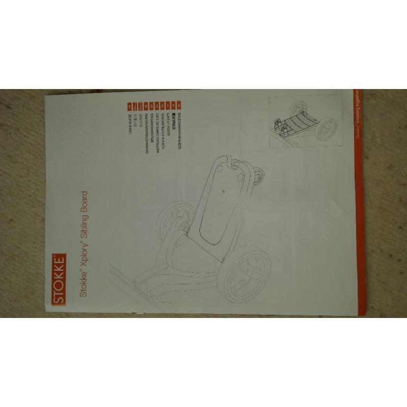 Stokke xplory explory buggy sibling ride on board