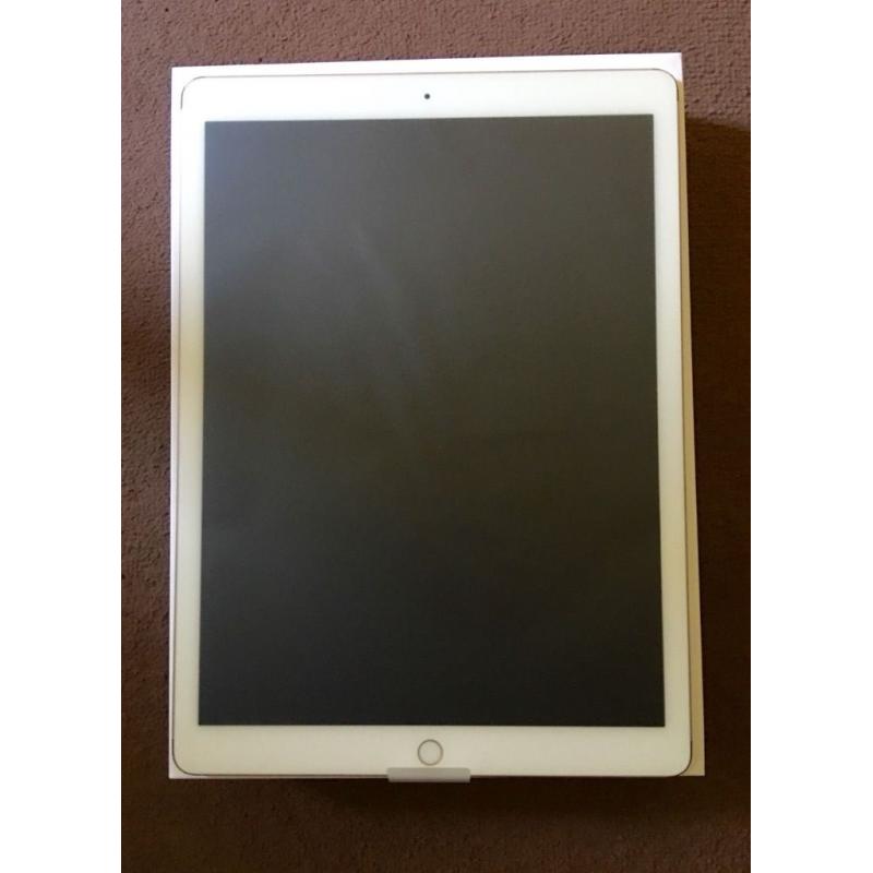 NEW iPad Pro (32GB, Gold, 12.9") NEW Apple Pencil, White Smart Case/Cover bundle