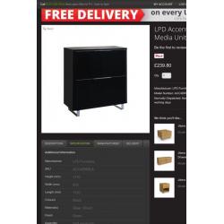4 door unit media cabinet