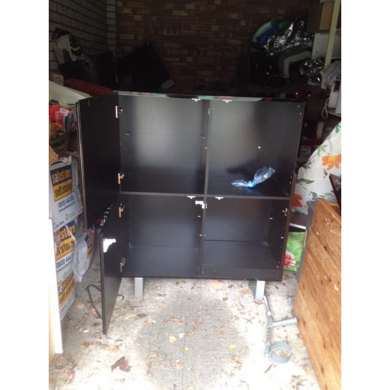 4 door unit media cabinet