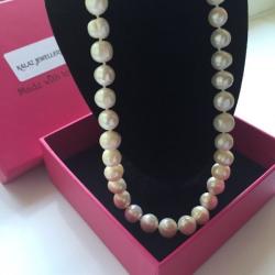 Gorgeous Real White Freshwater Pearl Necklace New Boxed