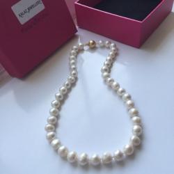 Gorgeous Real White Freshwater Pearl Necklace New Boxed