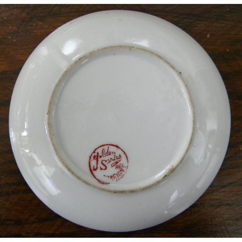 Oriental Porcelain Teacup and Saucer - Golden Series reg. FOREIGN - used