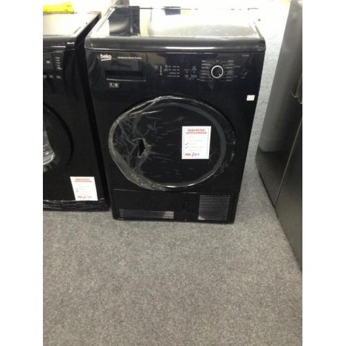 Black beko 7kg condensing dryer new graded 12 months gtee