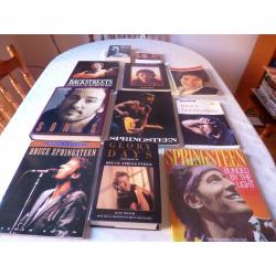 GOOD LITTLE COLLECTION OF BRUCE SPRINGSTEEN BOOKS GOOD CONDITION.