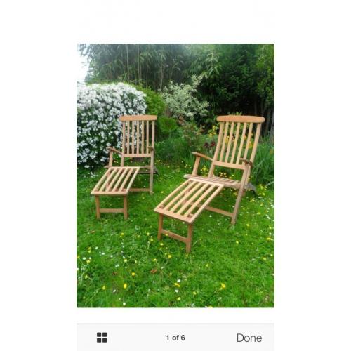 Wanted - garden steamer chairs