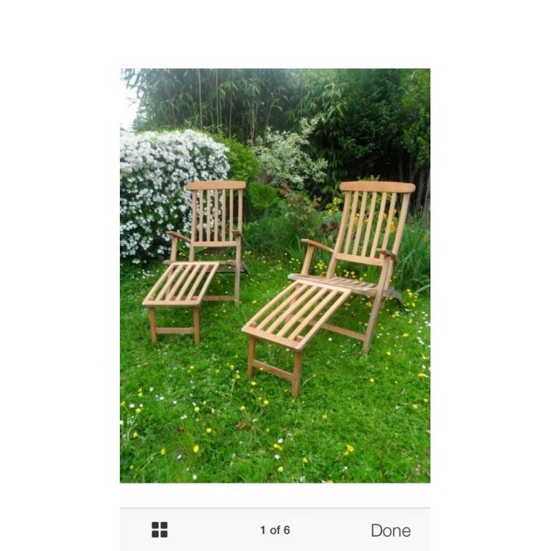 Wanted - garden steamer chairs