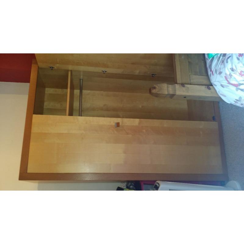 Solid wood wardrobe great condition!