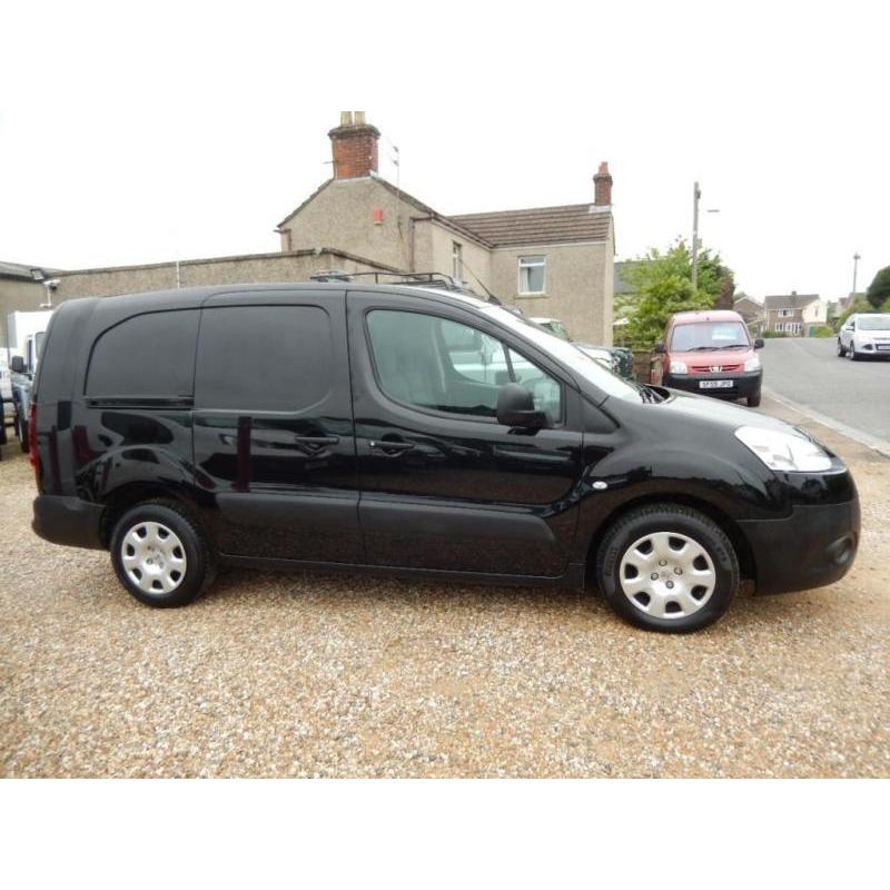 2013 13 PEUGEOT PARTNER 1.6 E-HDI SE L2 H1 750 LWB BLACK SAT NAV AIR CON DIESEL