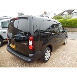 2013 13 PEUGEOT PARTNER 1.6 E-HDI SE L2 H1 750 LWB BLACK SAT NAV AIR CON DIESEL