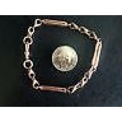 gold bracelet! rose gold ladies bracelet in perfect condition