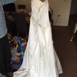 Wedding dress and veil