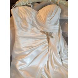 Wedding dress and veil