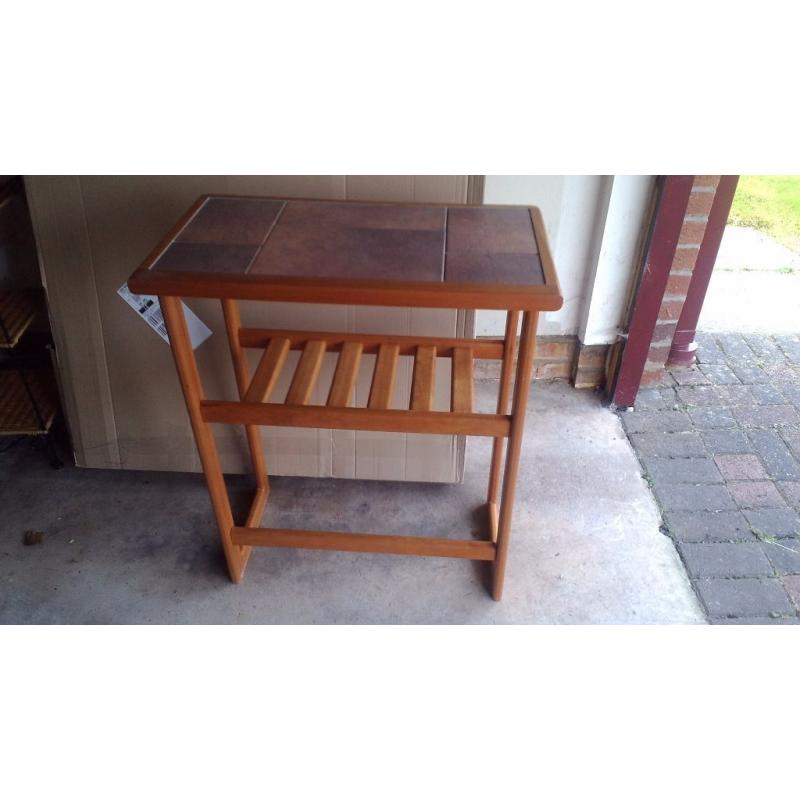 Coffee table and matching console table