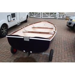 Wooden Dinghy row or motor
