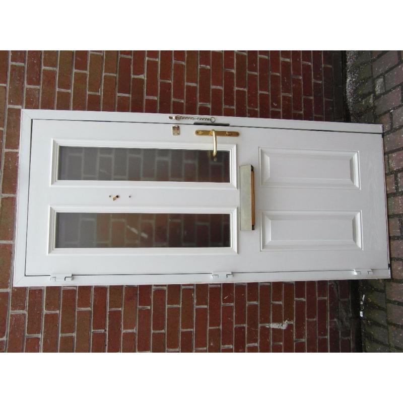 composite door white front or back high security