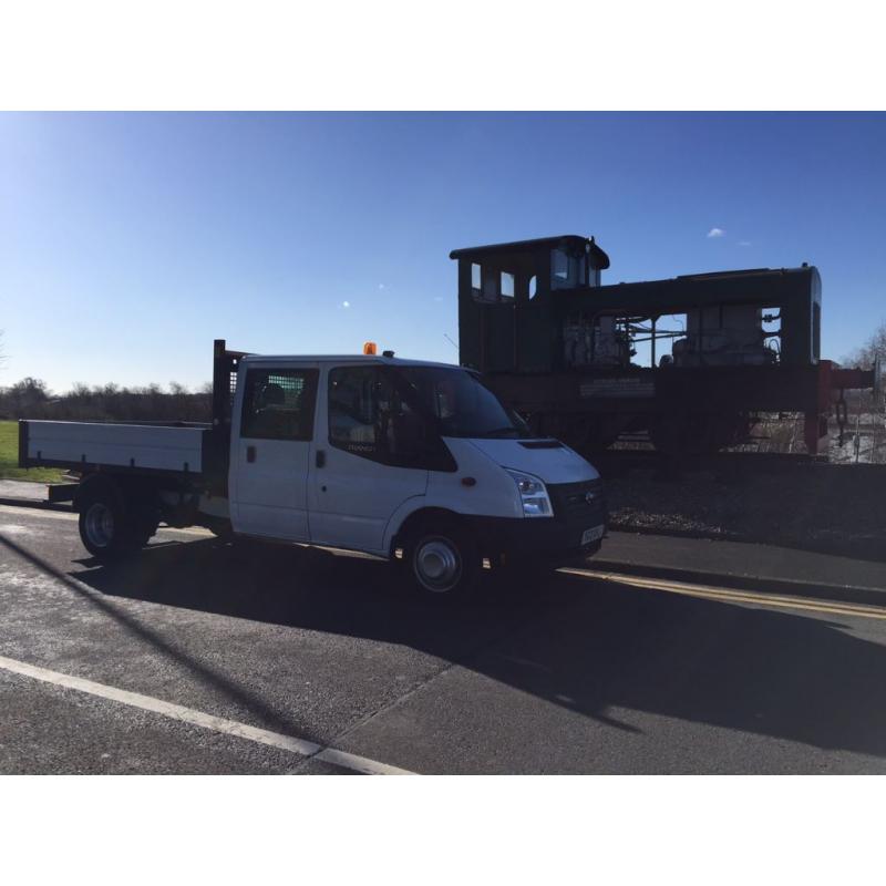 2013 Ford Transit Crew Cab Tipper. Low Mileage & in Excellent Condition.