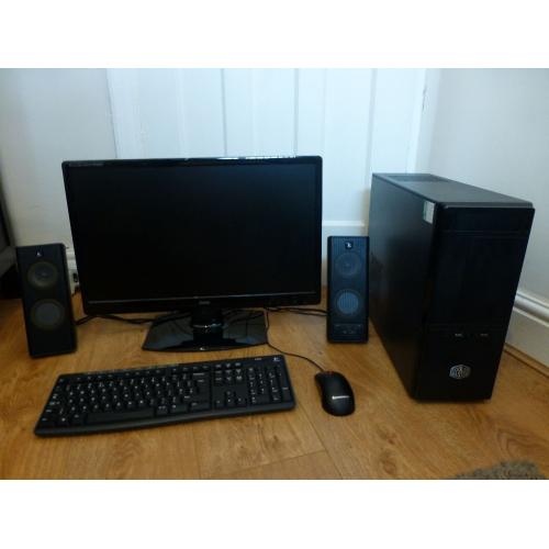 PC - Intel i5-4670K 3.8GHz (Quad Core), 16GB DDR3 RAM, Intel Gfx, 2TB HDD, DVDRW, Win10 Pro, 24" HD