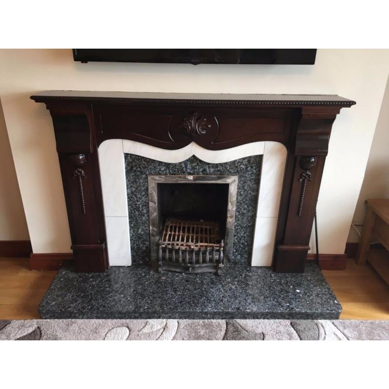 Fireplace and surround