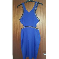 Miss guided dress blue size 10