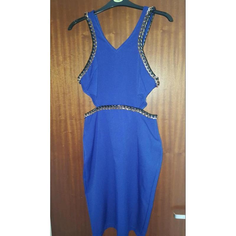 Miss guided dress blue size 10
