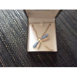 Swarovski crystal dragonfly