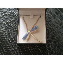 Swarovski crystal dragonfly