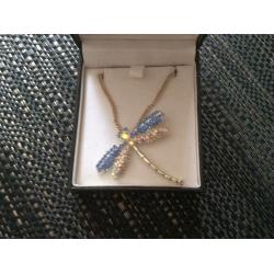 Swarovski crystal dragonfly