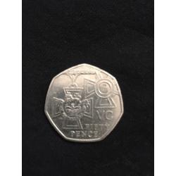 Very rare Victoria Cross 50p