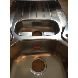 NEW FRANKE 1.5 Bowl Stainless Steel Sink LEFT OR RIGHT DRAINER