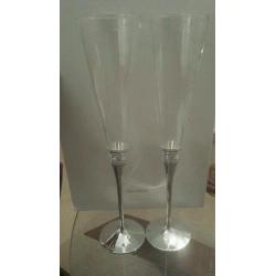 Brand new Vera wang wedgewood champagne flutes