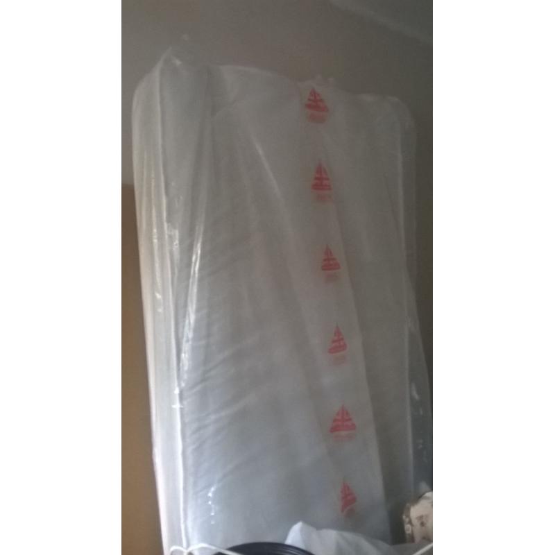 single divan bed with new mattress (unopened)