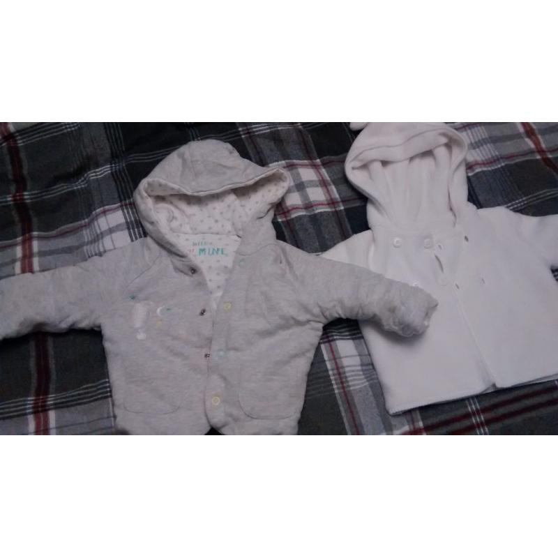 VGC unisex baby 0-3 months coats