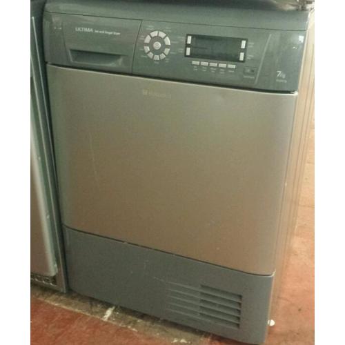 Hotpoint ultima digital 7kg grey silver condenser dryer fully working