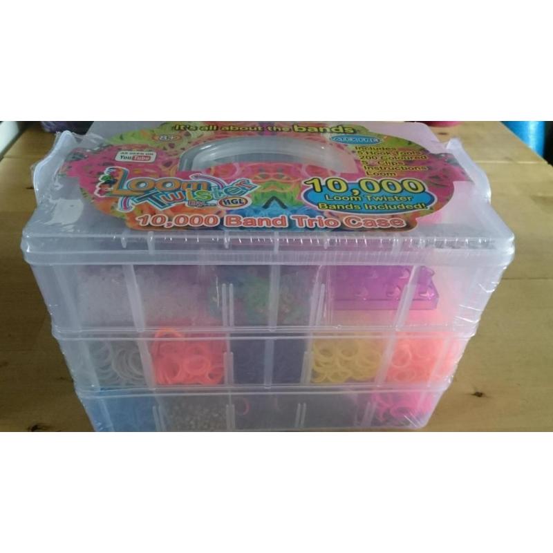 Loom Bands. Loom Twister. 10,000 loom bands *BNIB* Sealed.