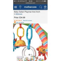 Mothercare Safari Playmat