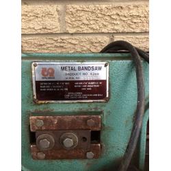 Metalwork bandsaw