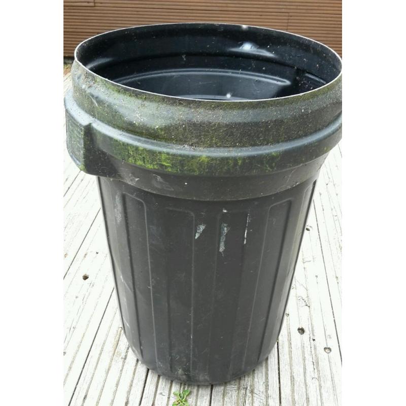 Black dustbin no lid