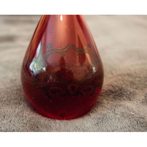 Christian Lacroix "rouge" Perfume. No lid. 3 quarters full