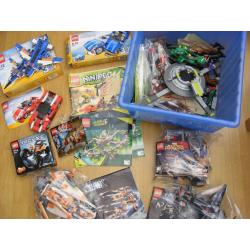 LEGO lot! 9 sets some are build, 1 Technic set brand new unopened.