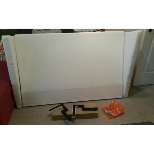 BRAND NEW White Double headboard