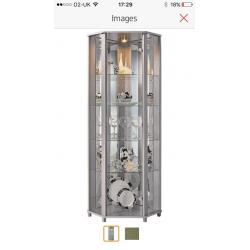 Glass display cabinet