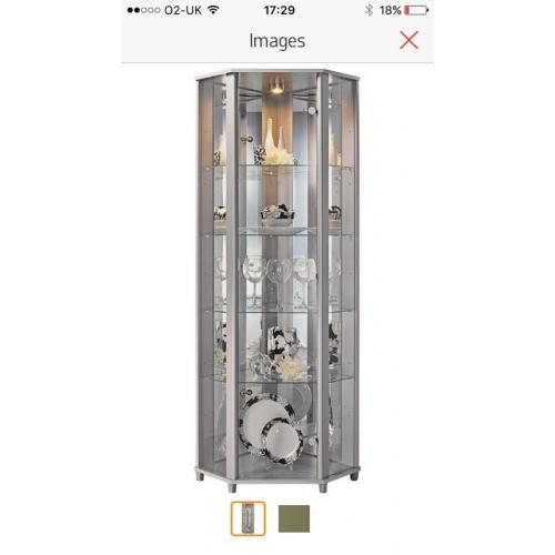 Glass display cabinet