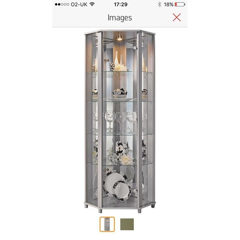 Glass display cabinet