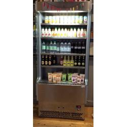 fridge Interlevin stainless steel and grey multideck, suitable for drinks, sandwiches
