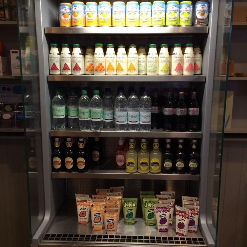 fridge Interlevin stainless steel and grey multideck, suitable for drinks, sandwiches