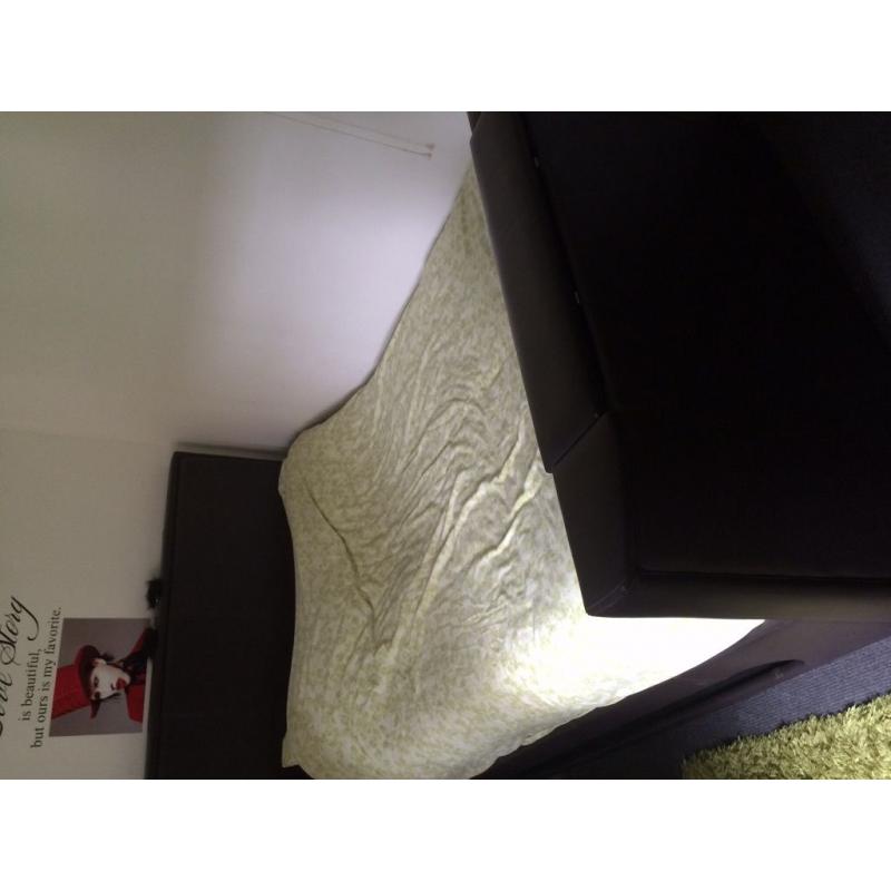 Tv bed and corner sofa