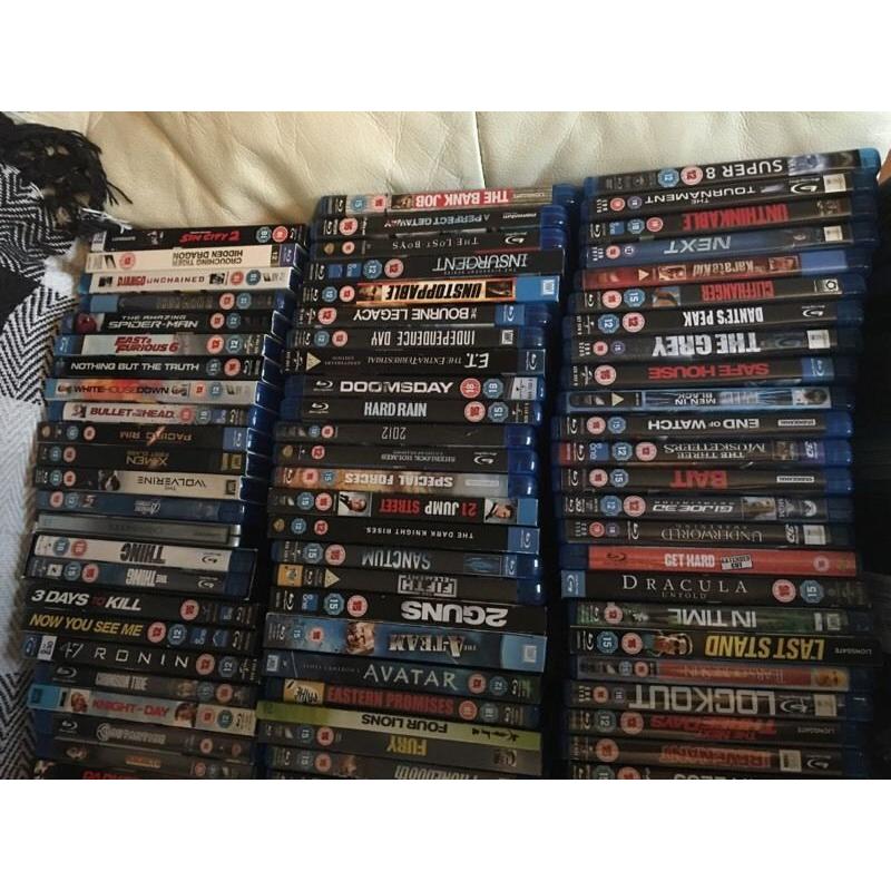 OVER 230 BLU RAY FILMS JOB LOT