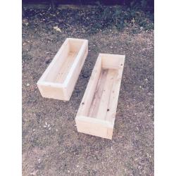 *RECYCLED SOLID TIMBER PLANTERS*