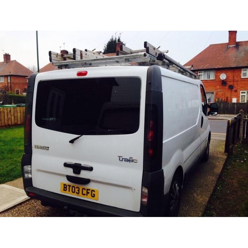 2003 renault trafic swb full mot px for smaller van & cash myway full roof rack 6 speed